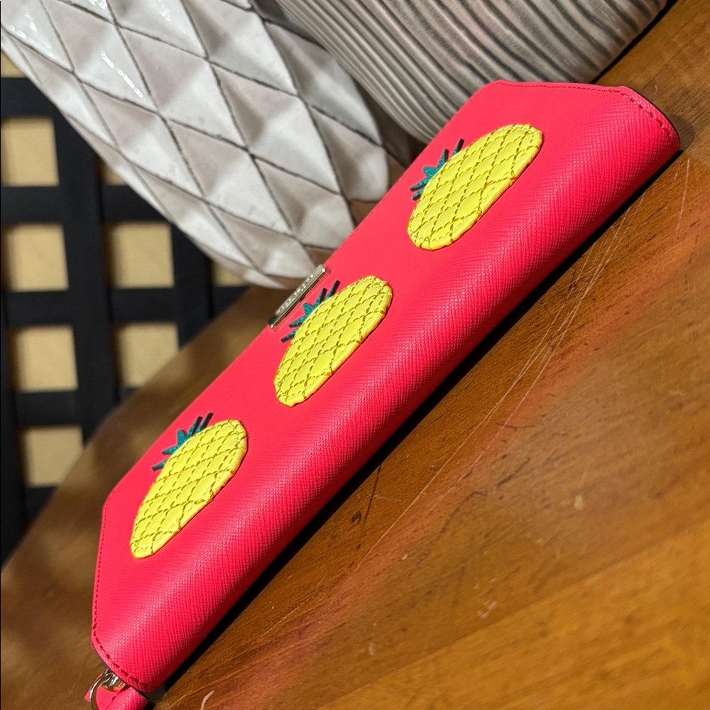 Kate Spade Novelty How Refreshing Neda Pineapple Continental Wallet NWT - Picture 8 of 17